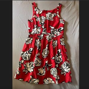 Red Flowered Dress